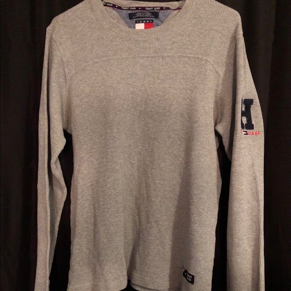 Tommy Hilfiger Tommy Jeans L/S Knit Shirt Gray